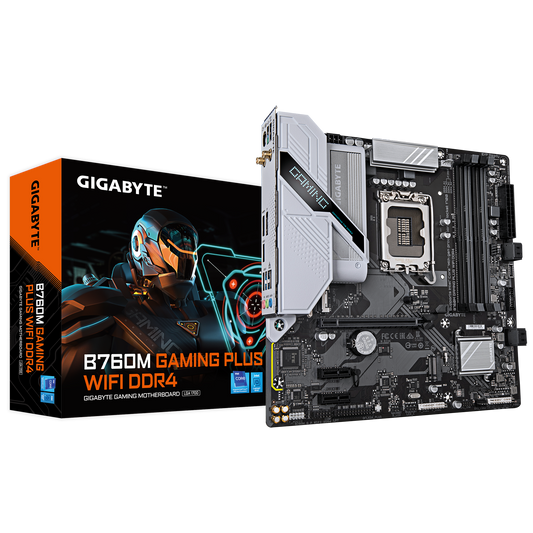 GIGABYTE B760M GAMING PLUS WIFI DDR4 mATX LGA 1700 1GbE