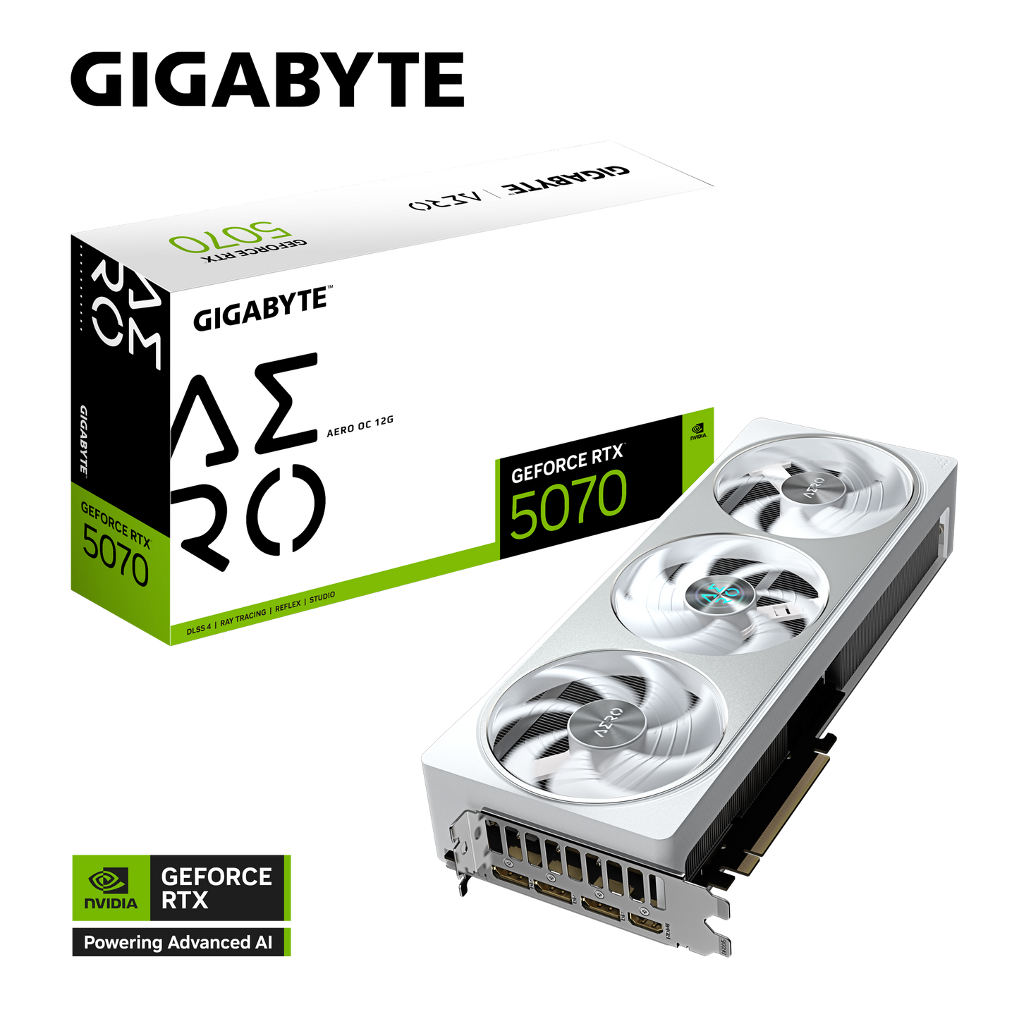 GIGABYTE GeForce RTX 5070 AERO OC 12G
