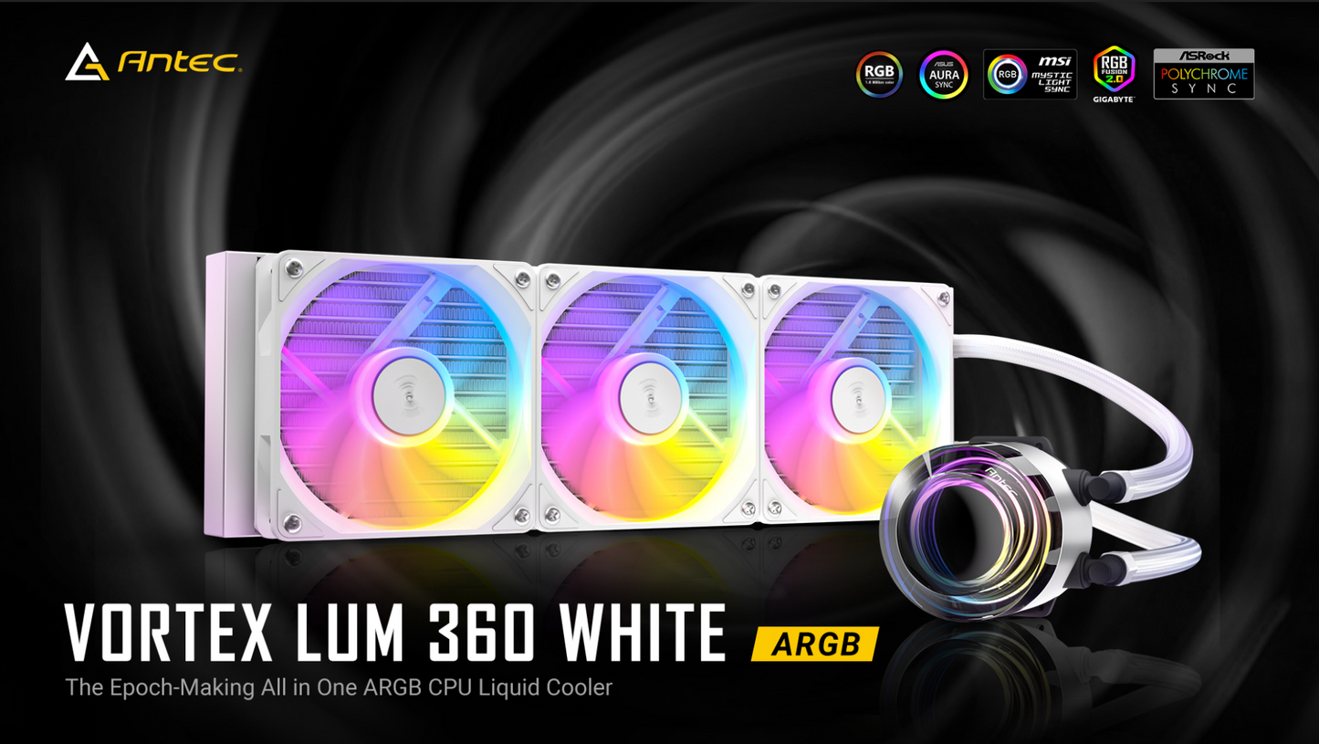 ANTEC VORTEX LUM 360 WHITE ARGB 280W TDP