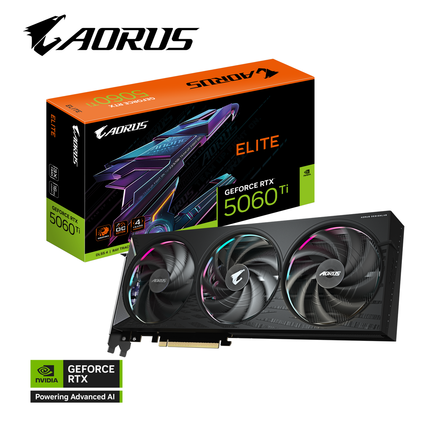 Gigabyte GeForce RTX™ 5060 Ti AORUS MASTER ELITE 16GB