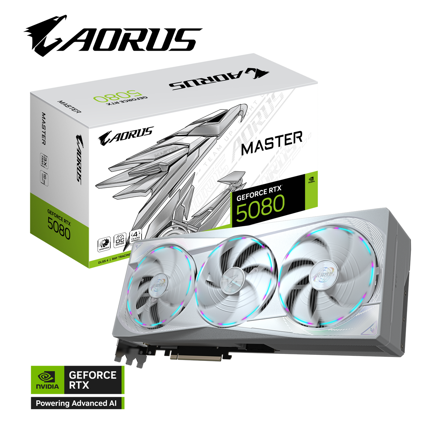 AORUS GeForce RTX 5080 MASTER ICE 16G White