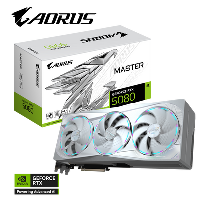 AORUS GeForce RTX 5080 MASTER ICE 16G White