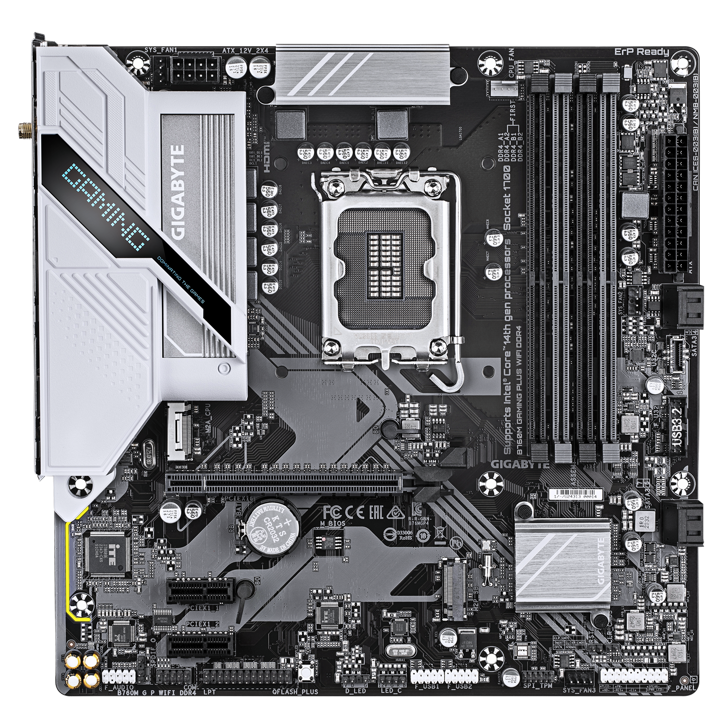GIGABYTE B760M GAMING PLUS WIFI DDR4 mATX LGA 1700 1GbE