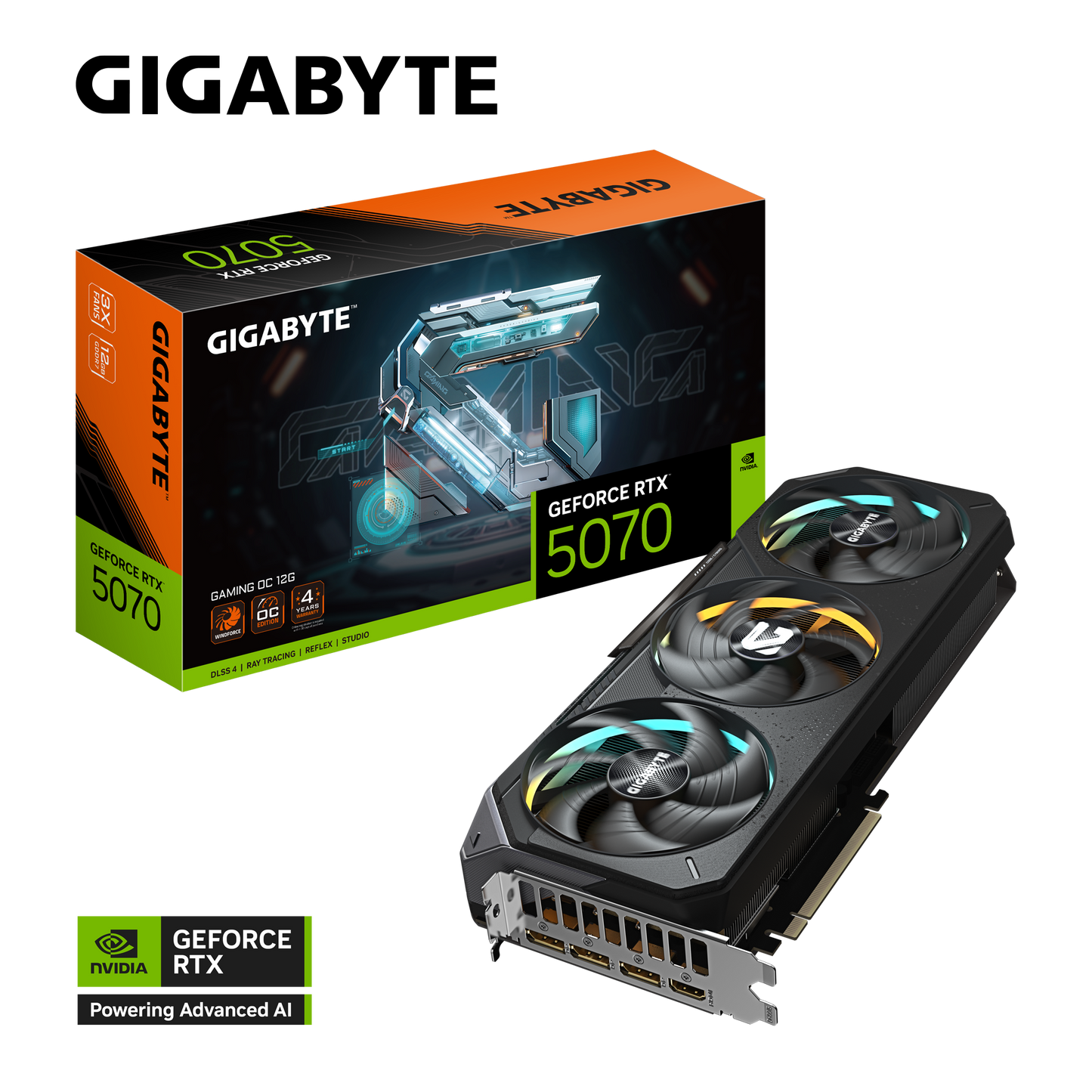 GIGABYTE GeForce RTX 5070 GAMING OC 12G