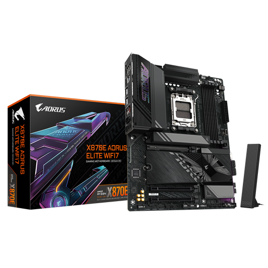 GIGABYTE X870E AORUS ELITE WIFI7 ATX DDR5 AM5 BT 2.5GBE LA